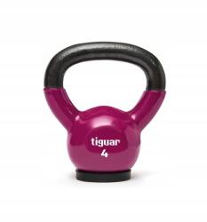 tiguar Kettlebell 4 kg crossfit edzéshez, lila színű, konditerembe (TI-KB0004)
