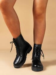 Shein J83110 Shein Platform Csizma Fekete Fűzött (4) 37 (sx2304187673646439)