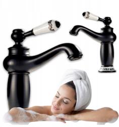 Silla Álló Mosdó Csaptelep Paloma Fekete Alacsony Retro Perlátorral (1107B)