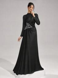 Shein Fekete Hosszú Ujjú Maxi Ruha (M) (612025)