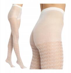 Marilyn Jacquard női harisnyanadrág 20 den vékony krémszínű mintás Marilyn 1/2 (5905168054801)