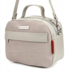 Beltimore Fekete női bőr kézitáska 2rekeszes Beltimore S80 (5903714315840)