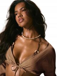 Shein Nyitott Nyakkivágású, Megkötős Ing __xs