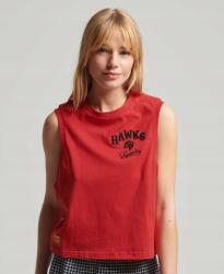 Superdry Piros Ujjatlan Póló Hímzéssel (38) (532122)