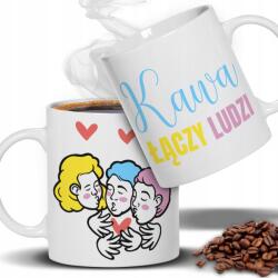  Bögre Fehér Kávé Összeköti Az Embereket Weirdo Ufo Hableányok Állatok Többféle Minta