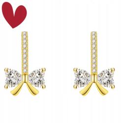  Finom és elegáns masnis fülbevaló nőknek, S925 ezüst, arany