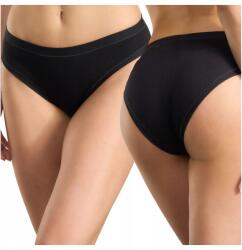 Spiman Női Bugyi Bugyi Pamut és Modal Midi Derékmagasság Rugalmas Puha Fekete 2XL