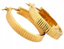 M. Jopek Arany Fülbevaló 585 Aranyból, Vastag, Ovális, Akasztós M. jopek