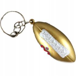  Kulcstartó, amerikai foci labda, 6 cm, arany (BR-213TS)