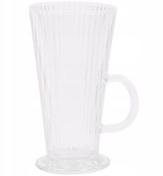  Magas Pohár Latte Kávéhoz Vagy Ír Nyelven 280 ml Bordázott Üveg (3208055)