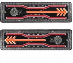  Led-es Kombinált Hátsó Lámpák 12V 24V TK-5-3 2db Dinamikus Irányjelző