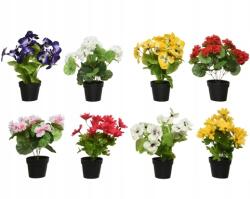 Kaemingk Virágzó növény poliészter kaspóval dekoratív 11x20x11 cm (8720093071160)