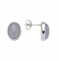 Energetix Mágneses Fülbevaló Achát Kő Sebészeti Acél Stiftes Karika (3948-1)