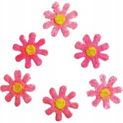 Miximport Művészi dekoráció szizál virágok, 6 db, 5 cm, rózsaszín (DE-873RX)