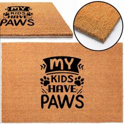 TabPrint Lábtörlő Ajtóhoz 40x60 My Kids have Paws MiX (Mata Wycieraczka ECO KOKOSOWA Duża)