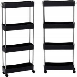 Calissimo Calis gurulós szalonkocsi, kozmetikai és fodrászati segédasztal spa használatra (Z-HL-8713-BLACK)