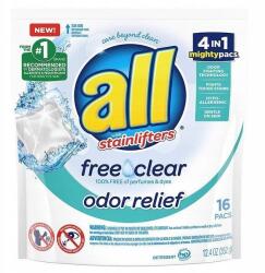 All Mosókapszulák 16 darabos Univerzális All Stainlifters Free Clear (072613739219)