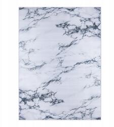 Dywany Łuszczów Szőnyeg 160x220 Hálószoba Nappaliba Fehér Márvány Modern Glamour Elegáns (AT3288)