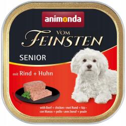 Animonda vom Feinsten Senior kutyaeledel tálca 150g - Marha Baromfi