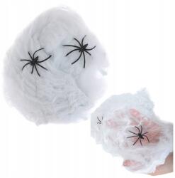 Przydasie. pl Pókháló Mesterséges Háló Pókokkal Halloween Dekoráció Fehér +2 Pók (#6436)