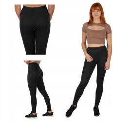 Captain Mike Női leggings magas derékkal, fekete, klasszikus, Plus Size XXL méret (310005138)