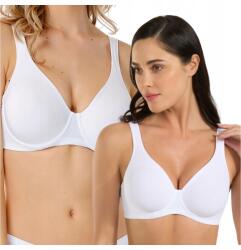 Spiman Puha női melltartó, sima kosarakkal, merevítővel 393 Fehér 75C