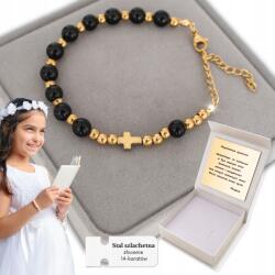 Lavelio Arany karkötő rózsafüzér gyermek áldozás ajándék kövek (rozaniec bransoletka na reke dla dziecka)