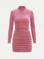 Shein LC55113 Shein Fodros Velúr Lány Ruha (4) 158
