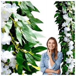 Griny Művirág Girland Fehér Virágokkal Elsőáldozásra, Keresztelőre, Esküvőre, Dekoráció (Griny)