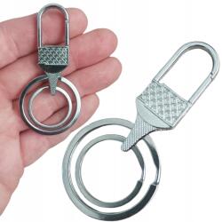  Kulcstartó Karabiner Kulcstartó Dupla Gallér Fém Kulcstartó Karika (BNT_Brelok_do_kluczy_podwójny)