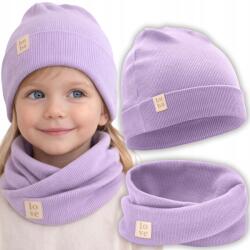 Bubalove Sapka Késkötény Szett Csecsemő Sapka Pamut Tavaszi Lila 36-40 (Czapka bawełniana wiosna jesień fiolet Wn0)