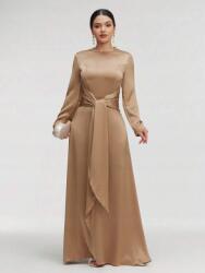 Shein Világosbarna Szatén Maxi Ruha (XL) (582753)