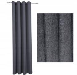 Agmar Függöny karikákkal, 140x250 cm, Panama grafi (Zasłona przelotki 140x250 PANAMA grafit)