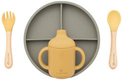 Olmitos Tányér Tapadókoronggal Evőeszközök Pohár (0092)