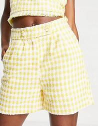 Unique21 Kétszínű Kockás Rövidnadrág (38) (543210)