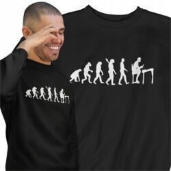 Aradena Ideális pulóver apának ajándékba, karácsonyra, pókerkártya rajongónak Evolúció L (406 L EWOLUCJA POKER)