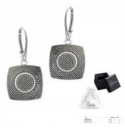 Ulex Premium Fülbevaló, 925-ös ezüst, elegáns, lógós cirkónia köves fülbevaló ajándékba (SI-060-KSP kolczyki dla Niej)