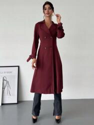 Shein Bordó Kétsoros Kabát (M) (613544)