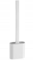 BISK Wc kefe 36, 5x6, 5cm álló vagy falra szerelhető Fehér Matt (08635)