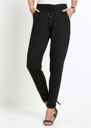 Bonprix KC44110 Bonprix Jogger Nadrág Fekete Gumis Derékkal (5) 36