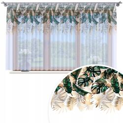 HomeView Függöny Kész Voile 500X150 Színes Mintás Ráncfelhúzóval Akasztós Szalag Függöny 050 (H-FNG050-500x150)