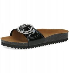 Caprice flip-flop papucs fekete Sunset lakkozott bőr kényelmes [27401-44-018] méret39 (27401-44-018)