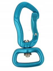 Kacperek Póráz karabiner Alumínium 25mm 400KG kapocs karabiner Türkizkék (8797/070001(2))