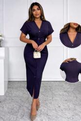 Shein Sötétkék Ruha MIDI Gombokkal (s) (612996)