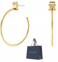 ZŁOCISTO Tommy Hilfiger Arany Színű Karika Fülbevaló Csavaros Zárral (DLA DZIEWCZYNY NARZECZONEJ)