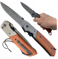 JB Tacticals Összecsukható Taktikai Kés, Katonai, Finn Típusú, Túlélő, Edc, Vadász, XL Méretű, Bajonett JB15 (JB Tacticals Nóż składany XL JB-15)