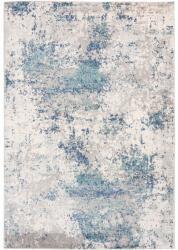 Dywany Chemex Szőnyeg Fríz 140x200 Modern Színes Divatos g29aw (G029A WHITE/DARK BLUE)