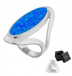 Ulex Premium Opál Gyűrű Ezüst 925 Elegáns Kék Opállal méret 14 (IM-5005N-P/14 rodowane z opalem)