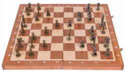 Square Svájci fém sakk készlet Fa sakktábla 48 x 48 cm