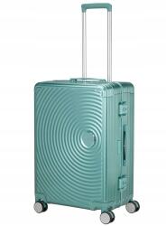 Samsonite Közepes méretű bőrönd American Tourister Soundbox Alu dusty turquoise (szürkés türkiz) (155710-A644)